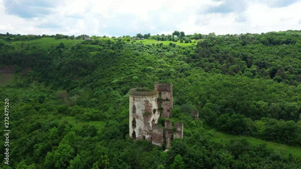 The ruins of the old castle Ukraine Chernivtsi region The ruins of the old castle Ukraine Chernivtsi region