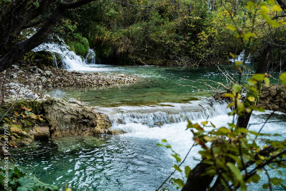 Fototapeta premium Autumn waterfall