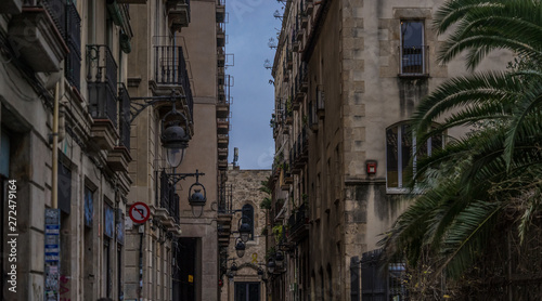 in the streets of Barcelona