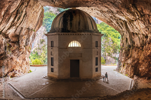 Marche - Italy - Temple of Valadier church near Frasassi caves of Genga