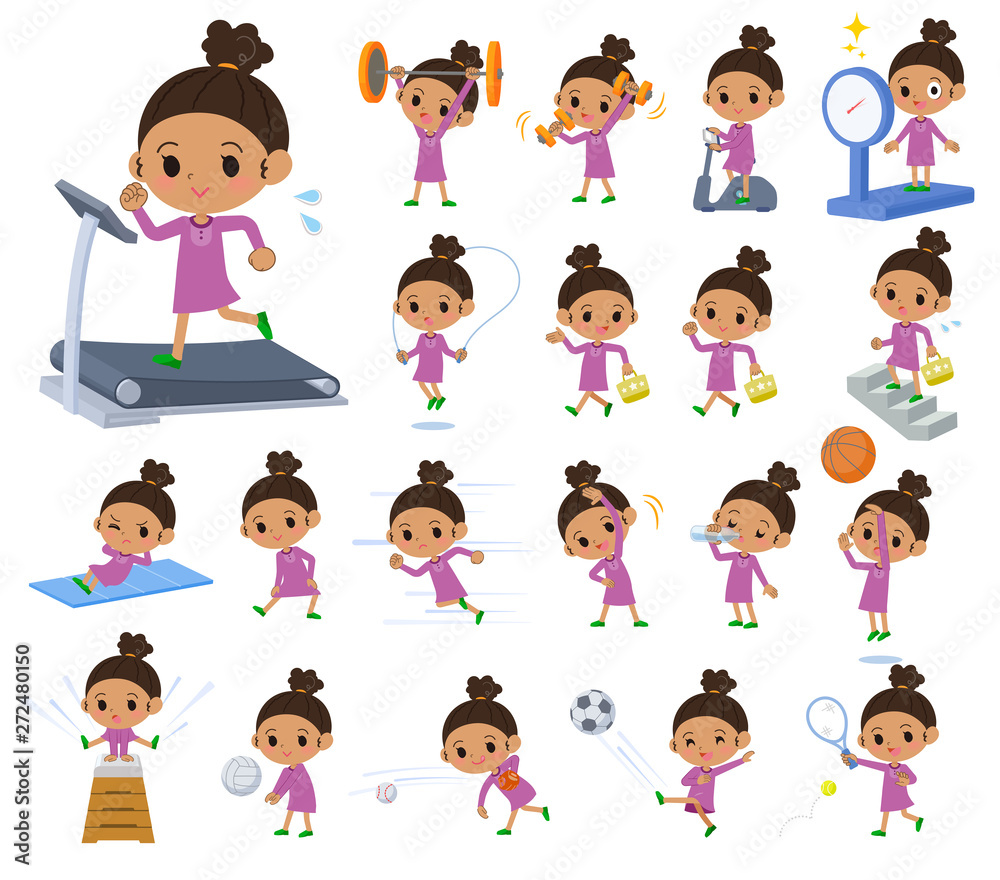 perm hair girl_exercise perm hair girl_exercise