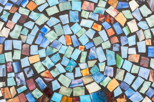 Colorful mosaic tile design. photo