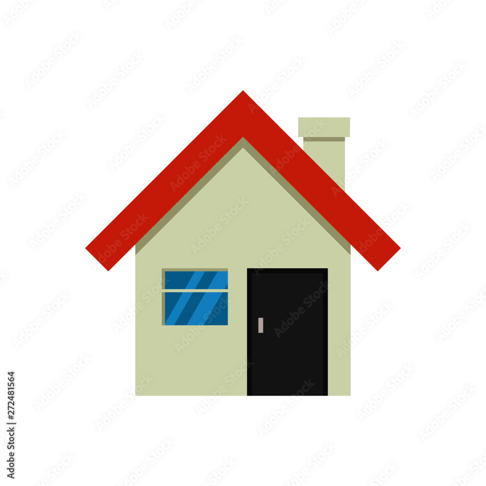 cute house icon isolated on white background. vector Illustration. cute house icon isolated on white background. vector Illustration.
