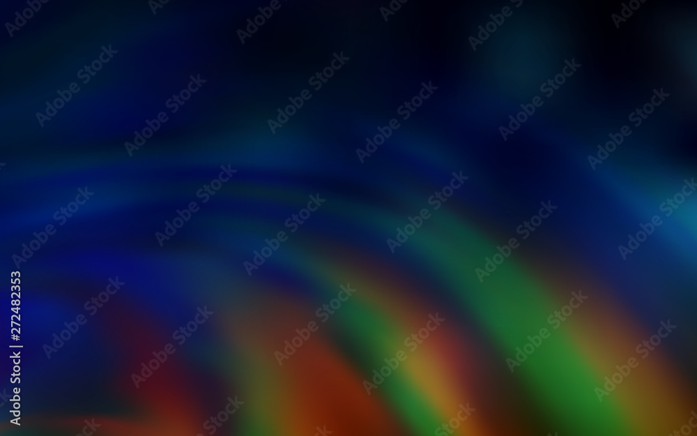 Dark Multicolor vector background with lines.