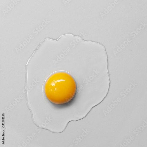 Fresh egg yolk photo