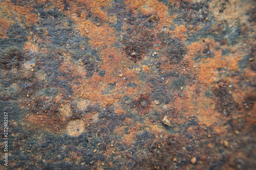 metal rust background , grunge rust background textur. Worn metallic iron panel. Abandoned design wall. Copper bar.