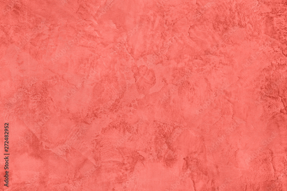 Fototapeta premium coral colored Concrete textured background with roughness and irregularities