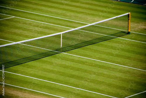 Grass tennis court photo