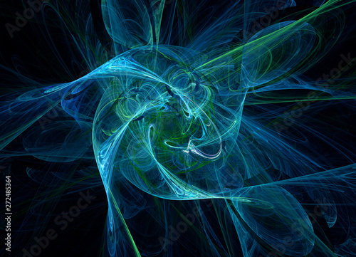 Concept of science and research. Cosmic fluctuations. Abstract 3d illustration.