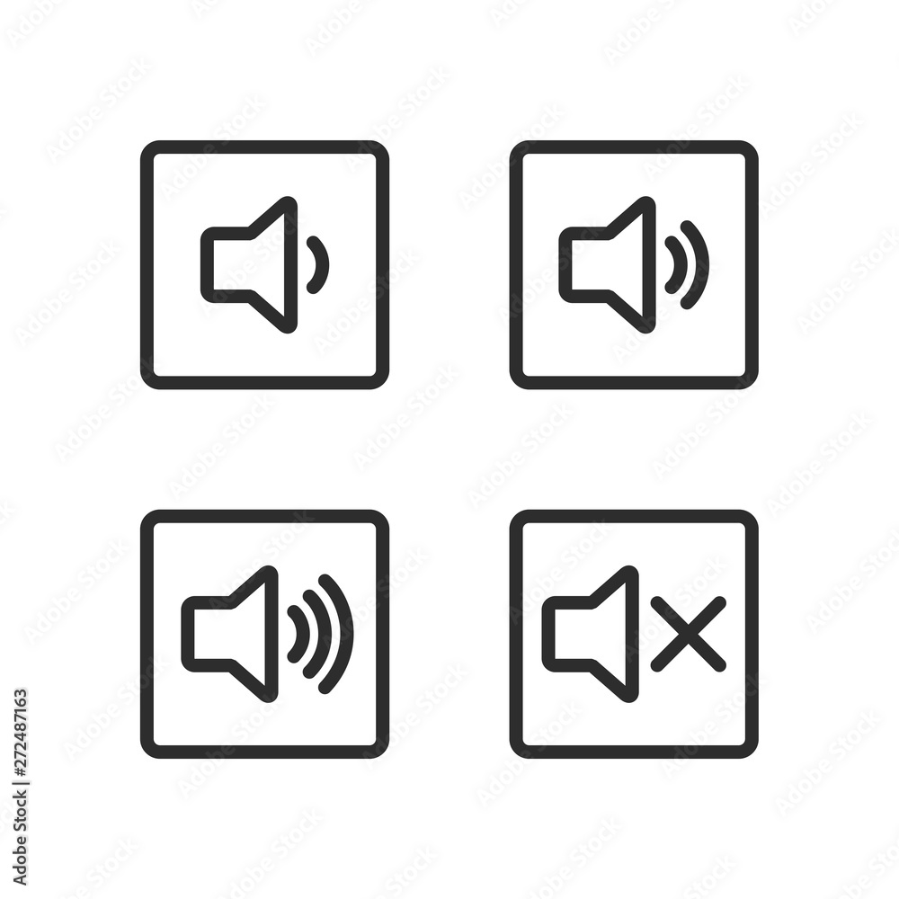 Speaker vector set icon isolated on white background. Speaker pack symbol for web site Computer and mobile vector Speaker vector set icon isolated on white background. Speaker pack symbol for web site Computer and mobile vector