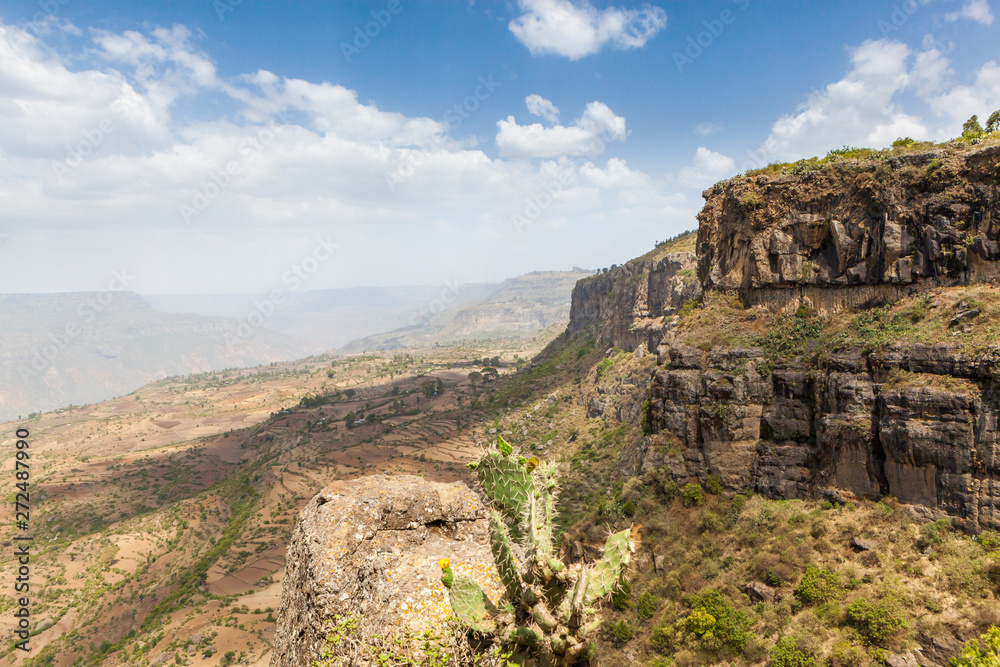 Entoto chain mountains and Jemma Valley in Oromo Region of Ethiopia Entoto chain mountains and Jemma Valley in Oromo Region of Ethiopia