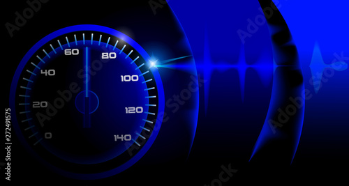 Modern background with speedometer