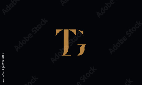 TG logo design template vector illustration