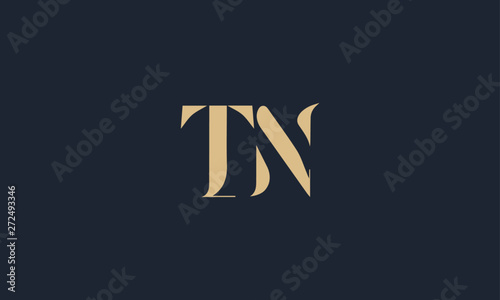 TN logo design template vector illustration