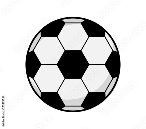 football icon. soccerball isolated on white background. vector illustration.
