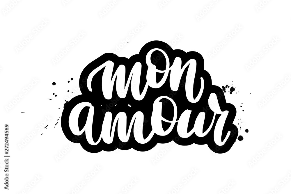 lettering mon amour