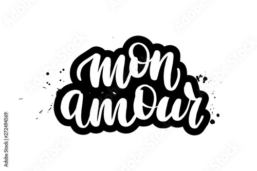 lettering mon amour