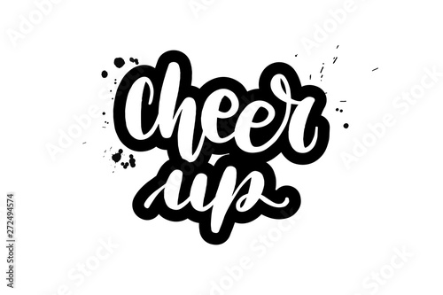 lettering cheer up