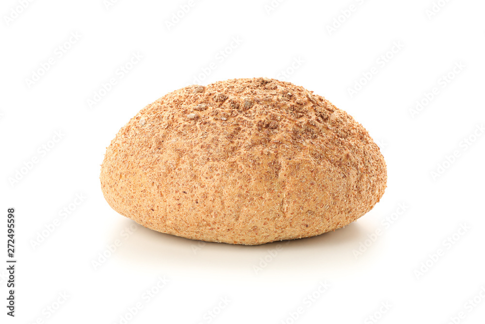 Wheat bread isolated on white background. Bakery products Wheat bread isolated on white background. Bakery products