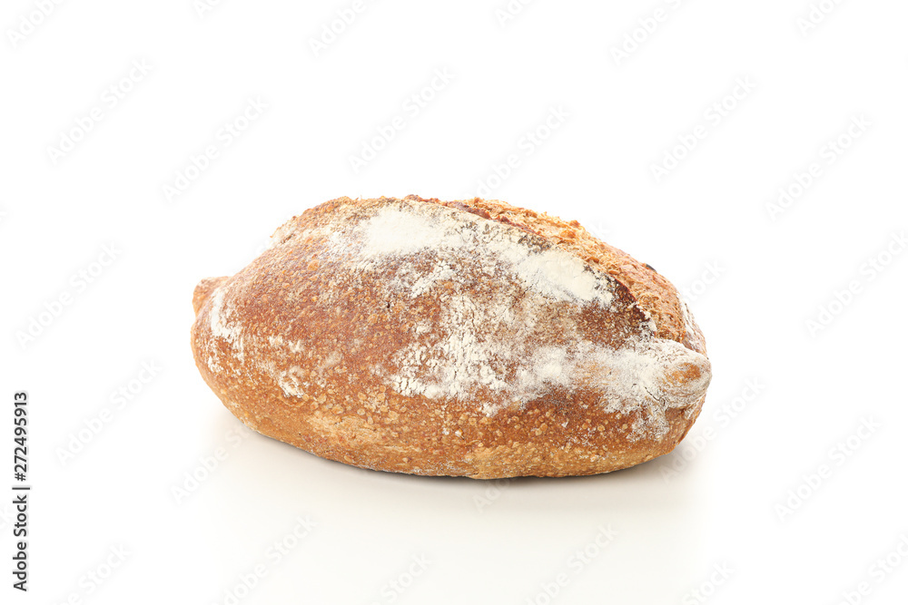 Wheat bread isolated on white background. Bakery products Wheat bread isolated on white background. Bakery products