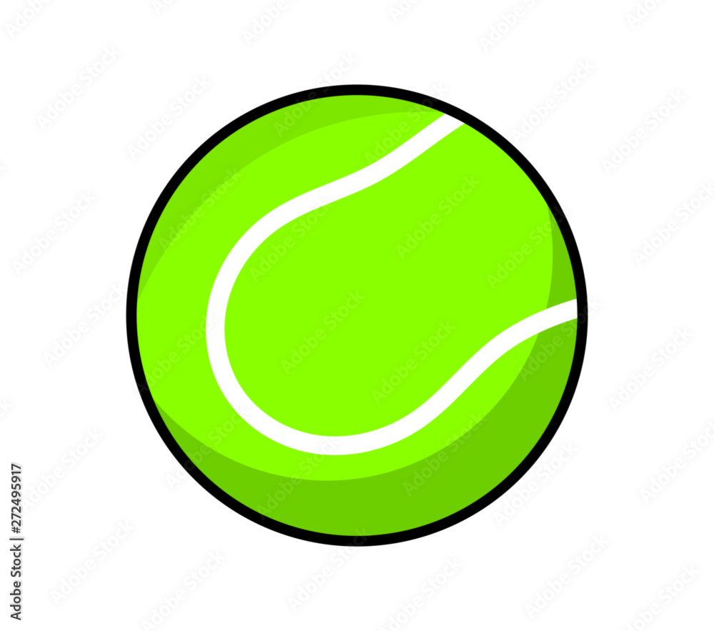 tennis ball icon isolated on white background. vector illustration. tennis ball icon isolated on white background. vector illustration.