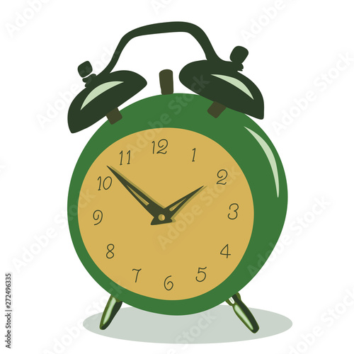 alarm clock isolated on white background