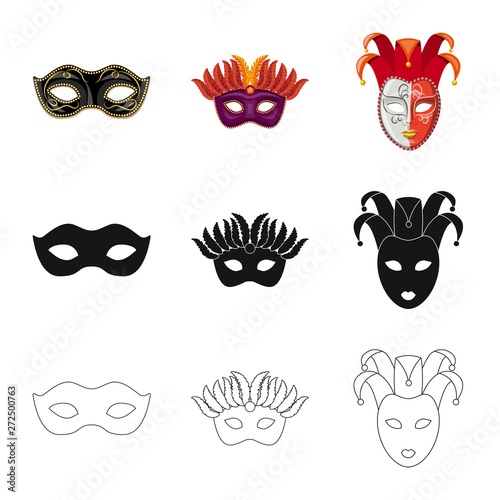 Wallpaper Mural Vector illustration of luxury and celebration logo. Collection of luxury and hide  vector icon for stock. Torontodigital.ca