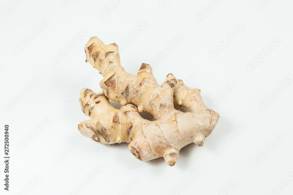 Ginger spice root - Zingiber officinale, photo on neutral background Ginger spice root - Zingiber officinale, photo on neutral background