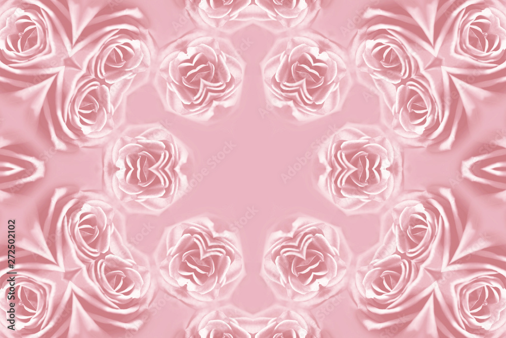 Abstract roses pattern