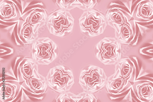 Abstract roses pattern