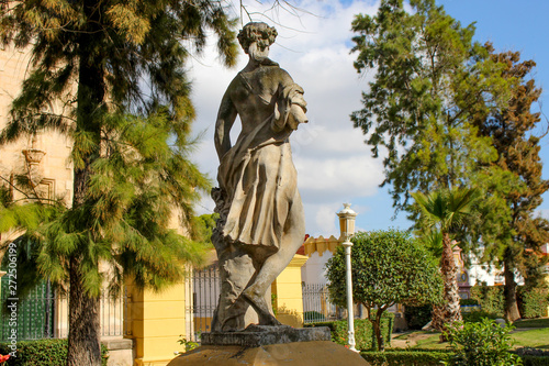 Jacarilla - Jardín del Palacio del Marqués de Fontalba, iglesia - Vega Baja - Alicante - España