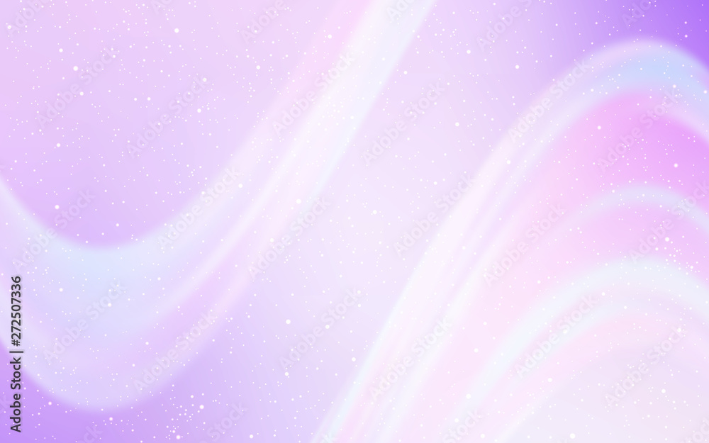 Obraz premium Light Purple vector template with space stars.