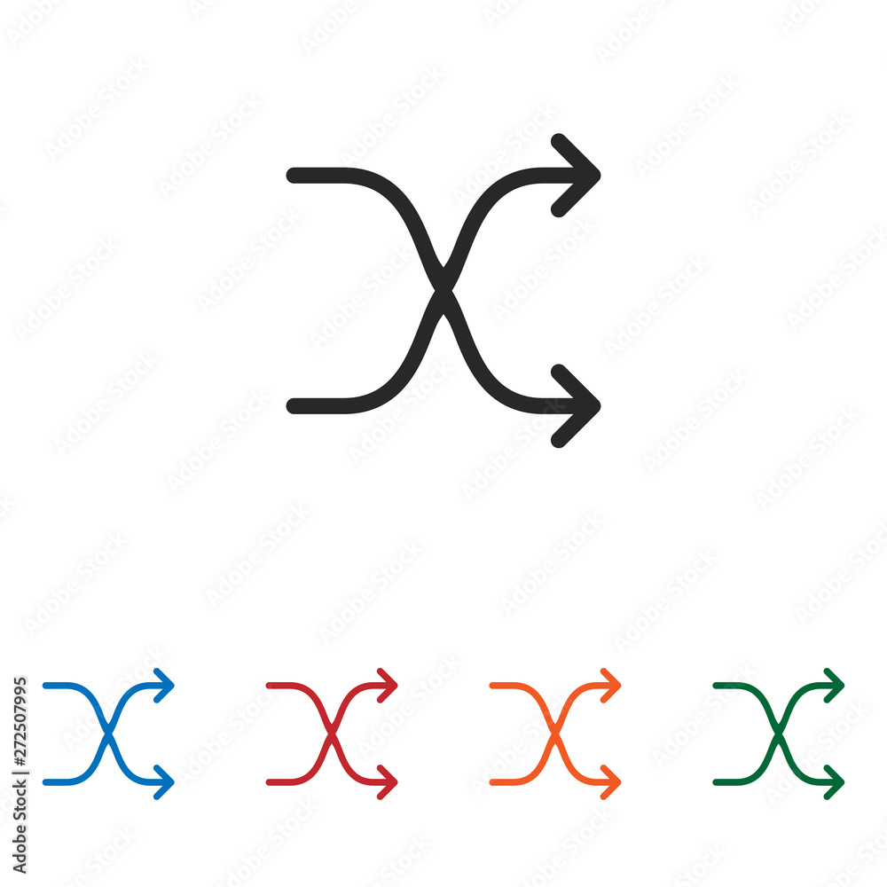 Shuffle vector icon Shuffle vector icon
