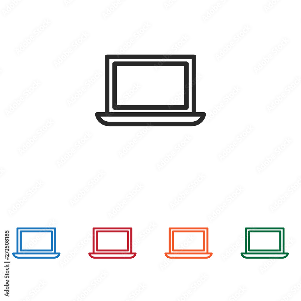 Laptop vector icon