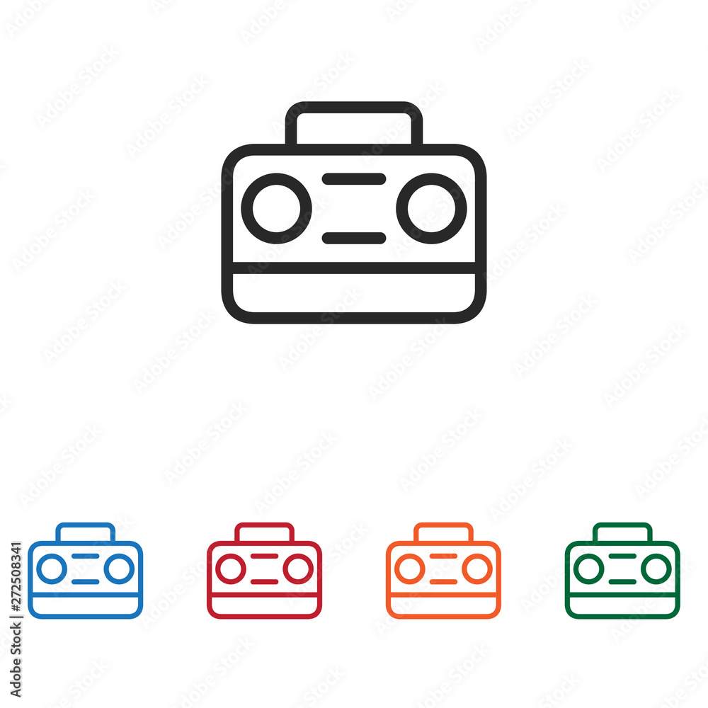 Radio vector icon Radio vector icon