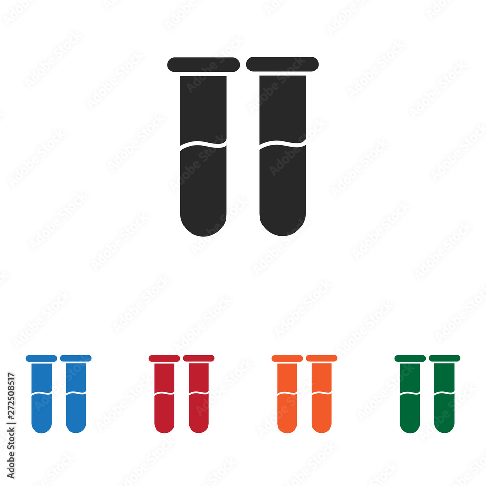 Test tubes vector icon Test tubes vector icon