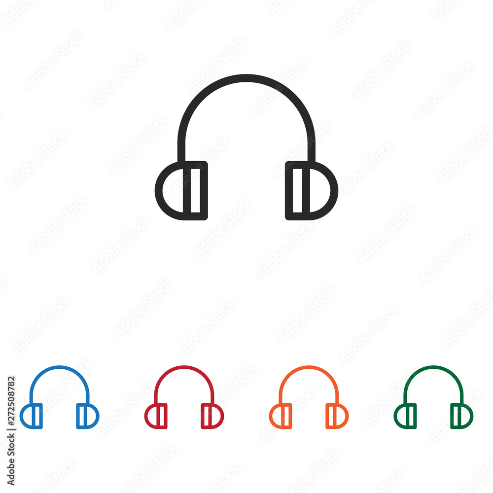 Headphones vector icon Headphones vector icon