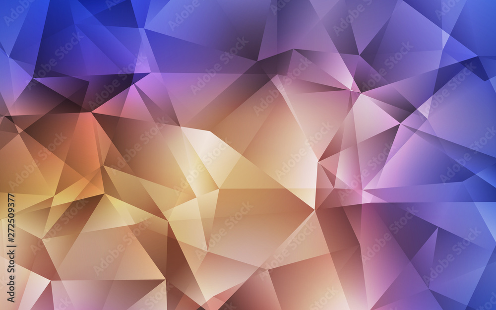 Obraz premium Light Blue, Yellow vector low poly texture.