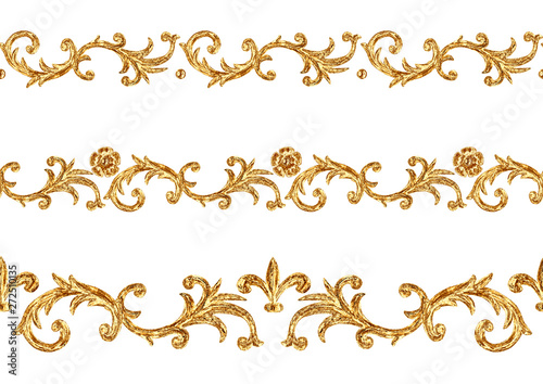 Baroque style golden orname...