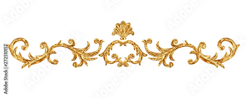 Konstfotografi Gold ornament baroque style vignette