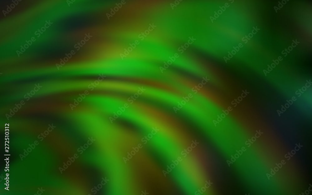 Obraz premium Light Green vector pattern with curved lines.