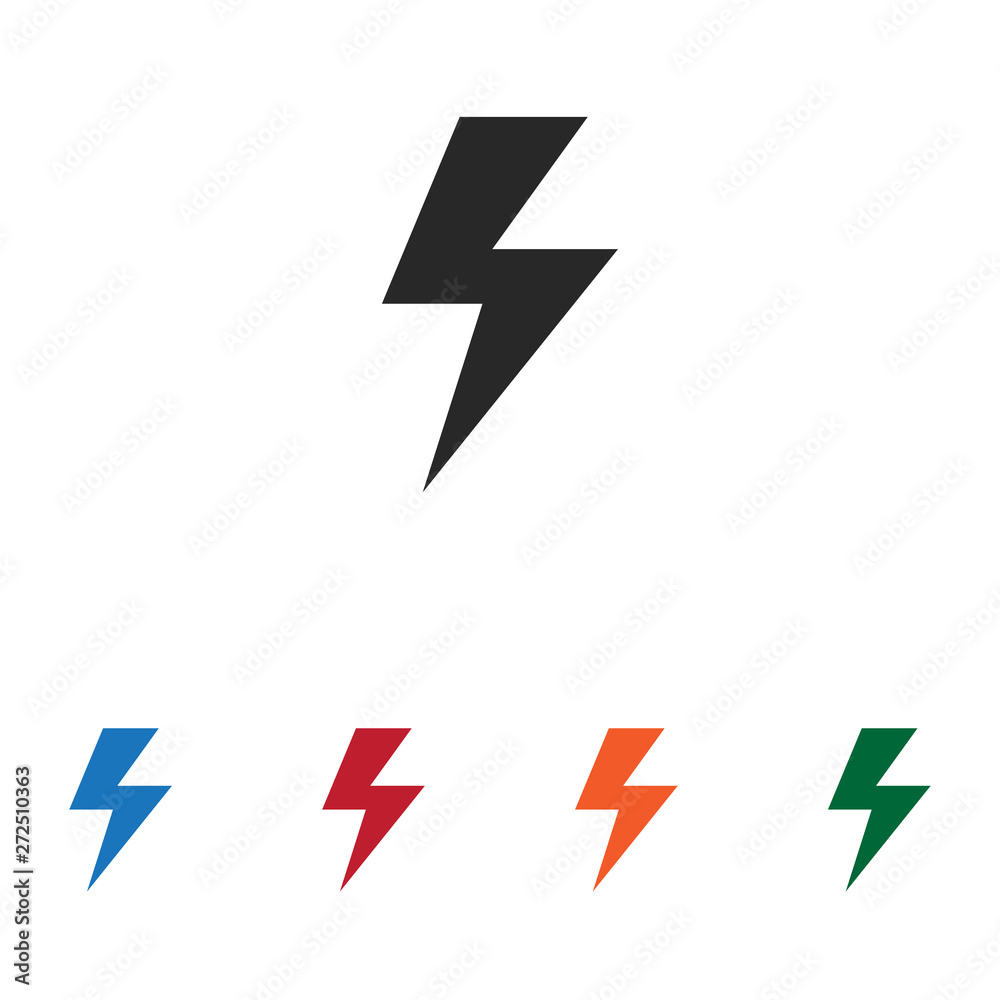 Lightning vector icon Lightning vector icon