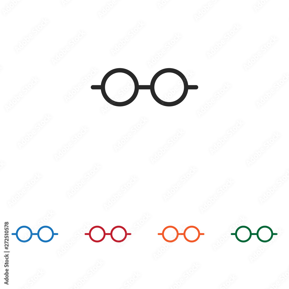 Glasses vector icon Glasses vector icon
