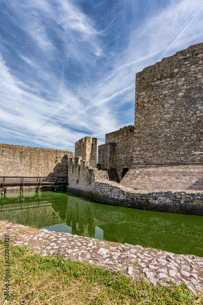 Smederevo Fortress, a medieval fortified city in Smederevo, Serbia, which was temporary capital of Serbia in the Middle Ages. It was built between 1427 and 1430.