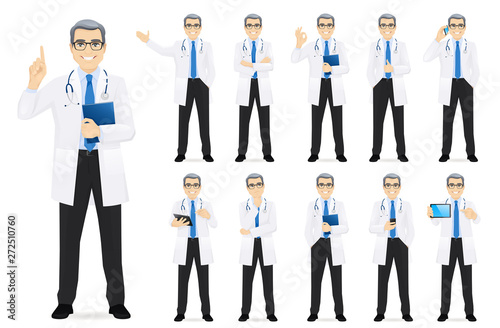 Male doctor set