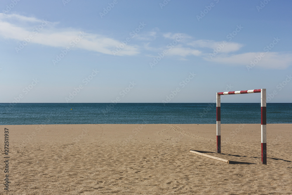 Beach scenes on a sunny day