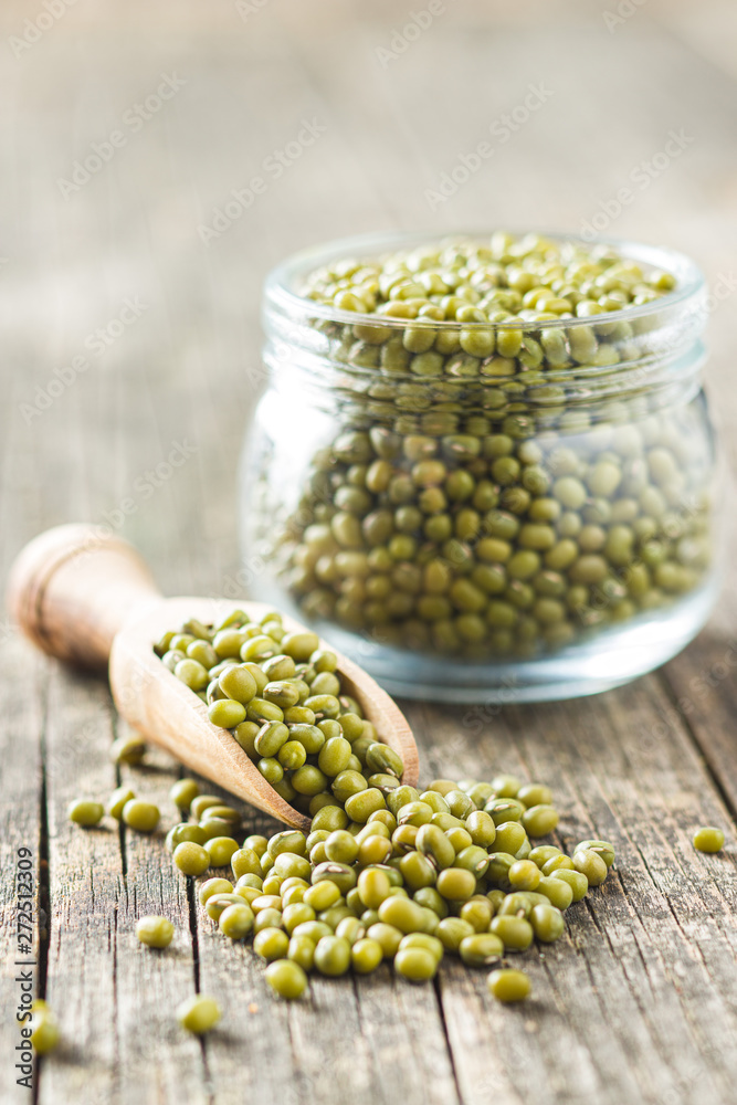 Green mung beans. Green mung beans.