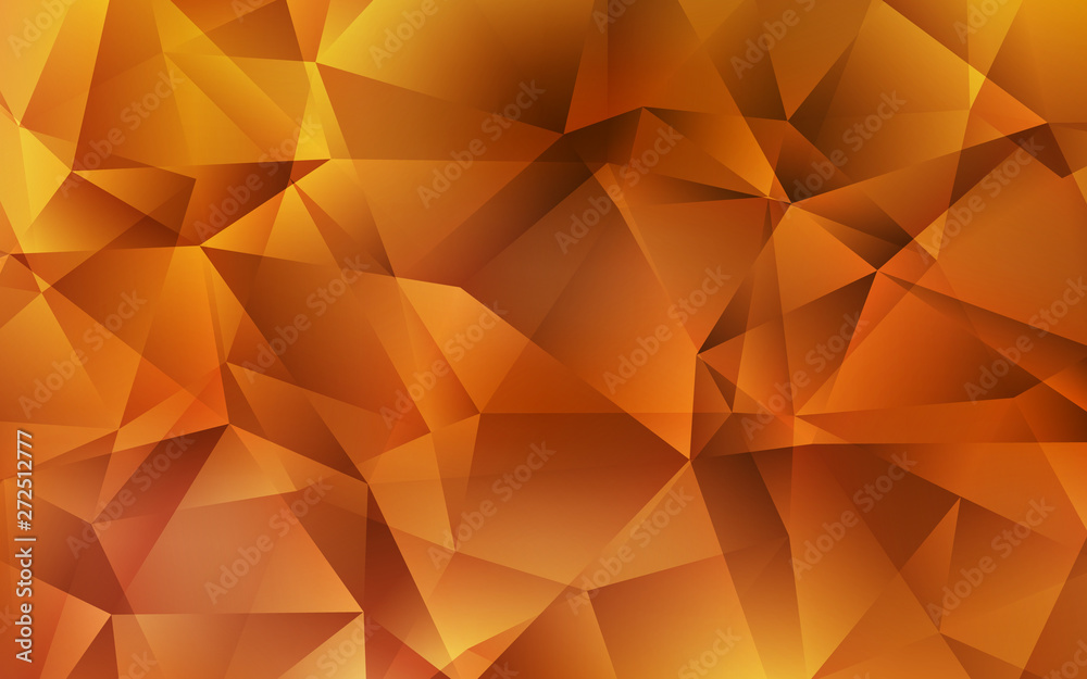 Light Orange vector shining triangular backdrop. Light Orange vector shining triangular backdrop.