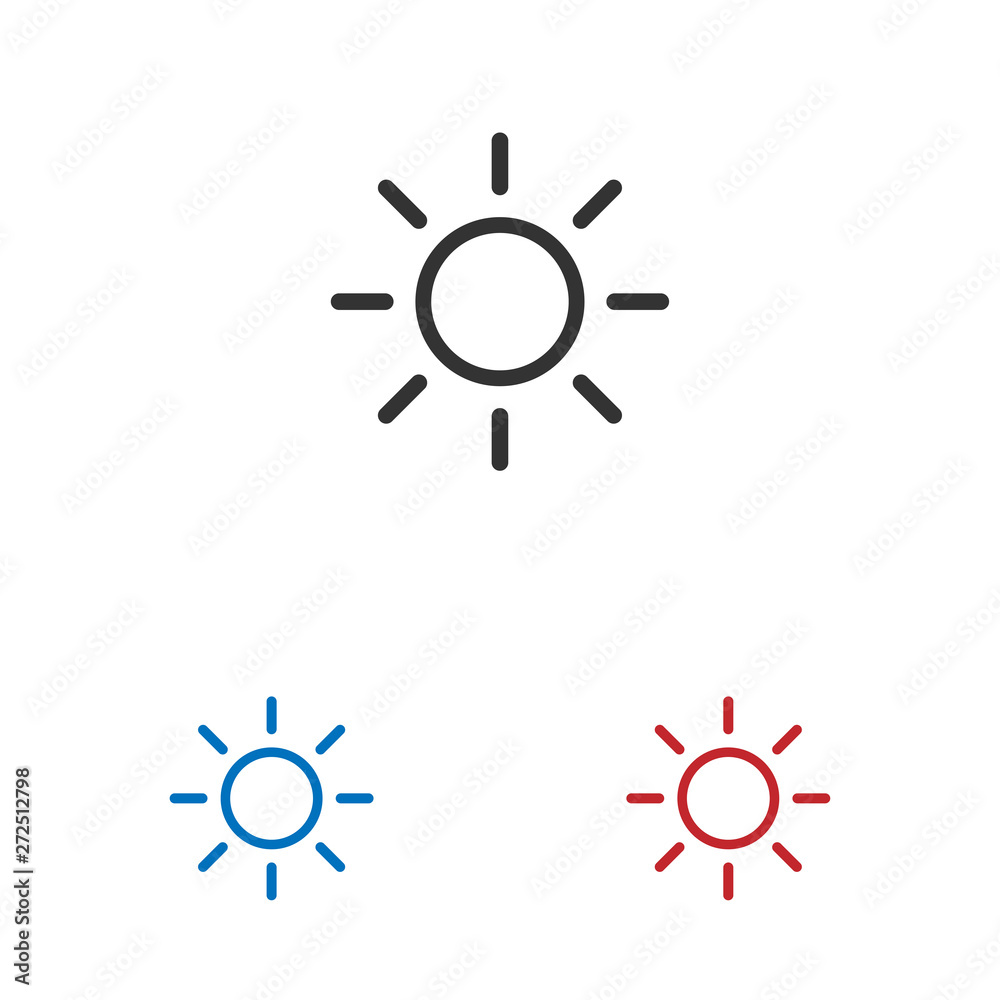 Sun icon isolated on white background. Sun icon in trendy design style. Sun vector icon modern and simple flat symbol for web site, mobile app, UI. Sun icon vector illustration, EPS10. Sun icon isolated on white background. Sun icon in trendy design style. Sun vector icon modern and simple flat symbol for web site, mobile app, UI. Sun icon vector illustration, EPS10.
