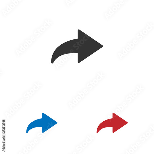 Free Download Forward icon isolated on white background. Forward icon in trendy design style. Forward vector icon modern and simple flat symbol for web site, mobile app, UI. Forward icon vector illustration, EPS10. - GFXLoad